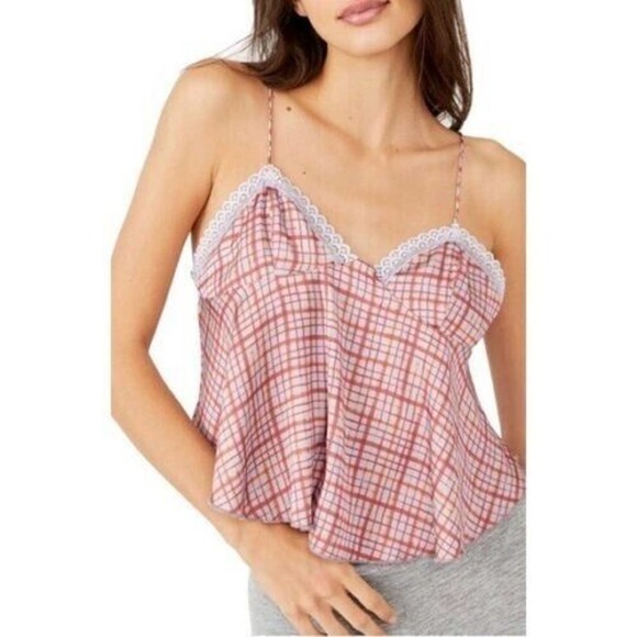 Free People Pink Plaid Camisole - Picture 10 of 10